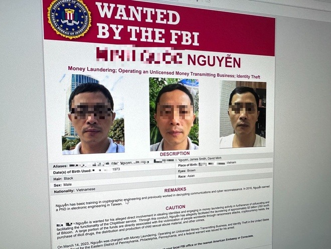 Một người Việt bị FBI truy nã vì rửa tiền số 3 tỷ USD.